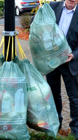 gratis groene afvalzak